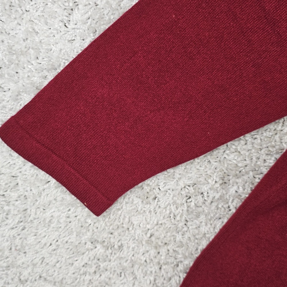 August Max Woman Cranberry Silk Cashmere Blend Cardigan Sweater Size 1X - Picture 6 of 12